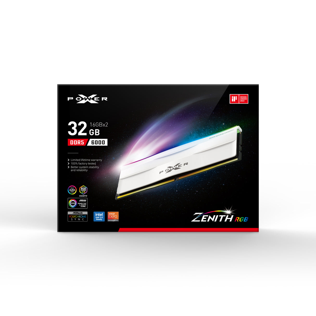 DDR5 UDIMM Zenith RGB 6000MHz CL30 1.35V