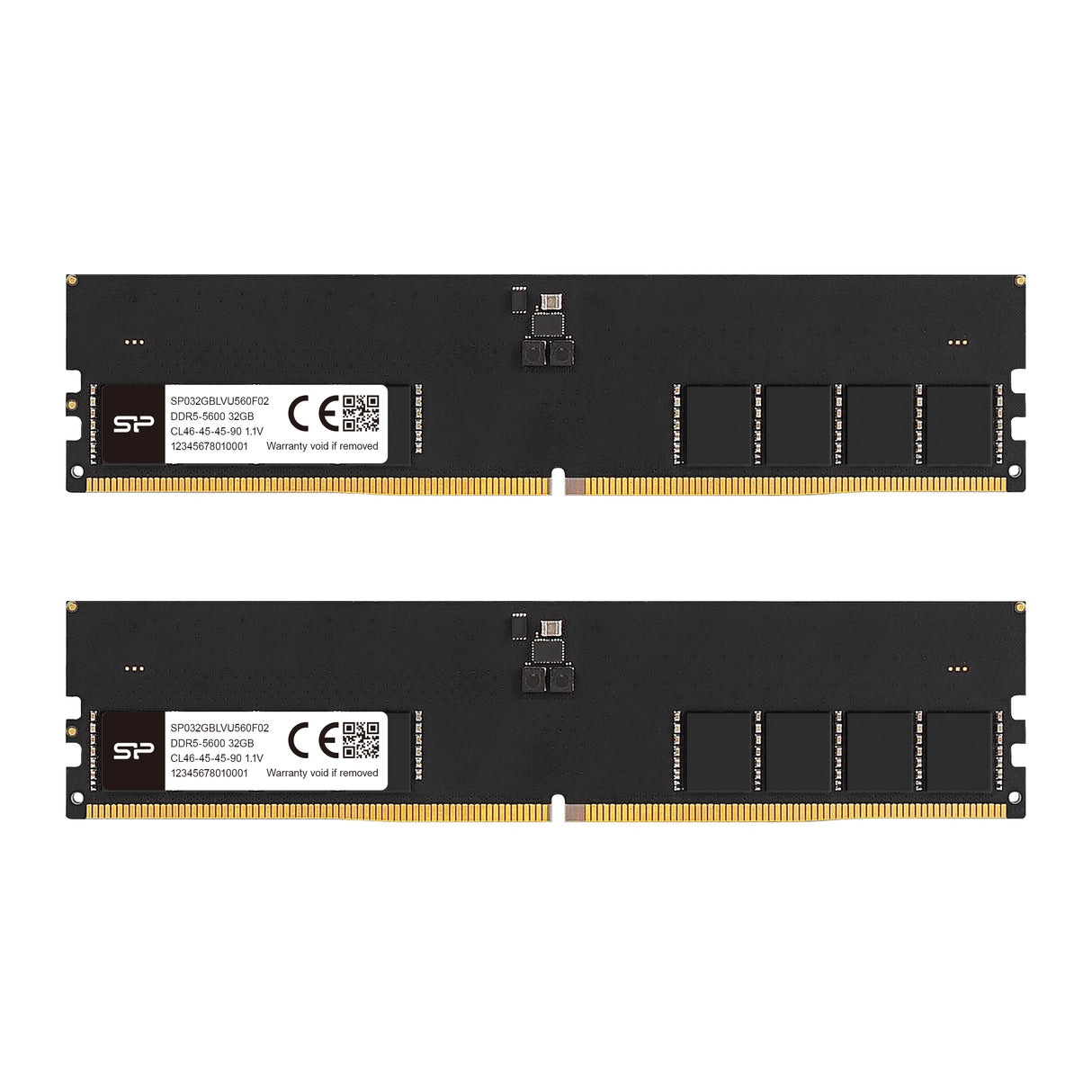 シリコンパワー DDR5 5600MHz (PC5-44800) 288ピン CL46 1.1V UDIMM Non-ECC デスクトップ RAM コンピューター メモリ