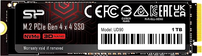 【超高速 ゲーミングSSD】M.2 2280 PCIe4.0×4 NVMe1.4 UD90シリーズ
