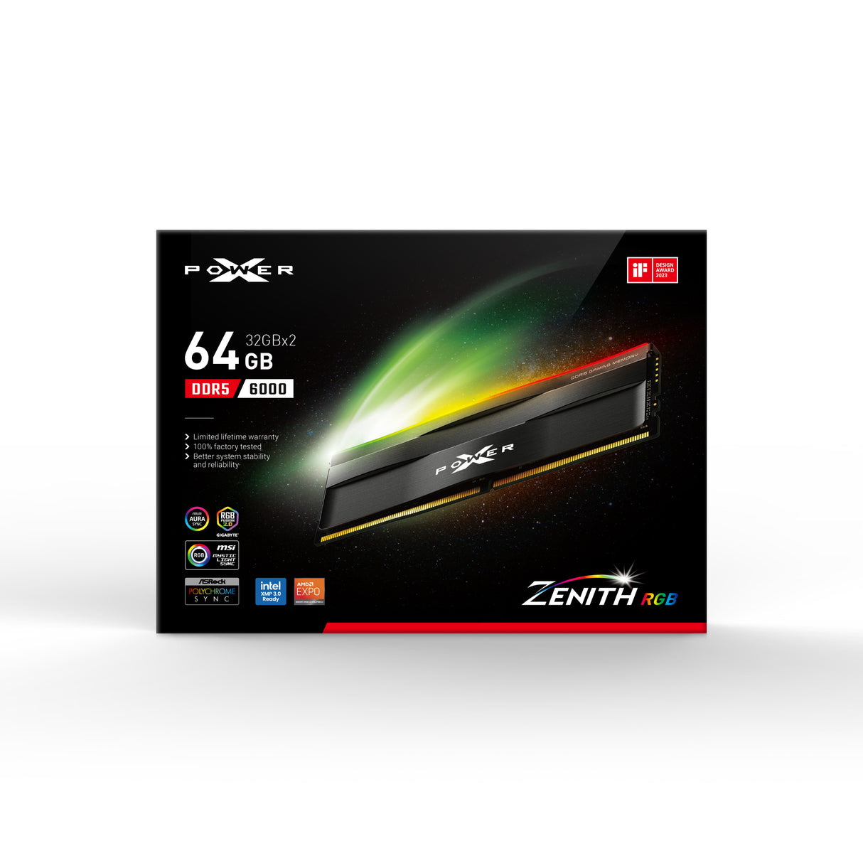 DDR5 UDIMM Zenith RGB 6000MHz  CL30 1.35V
