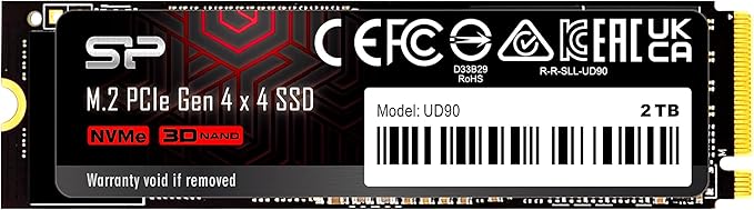 シリコンパワー 【超高速 ゲーミングSSD】M.2 2280 PCIe4.0×4 NVMe1.4 UD90シリーズ