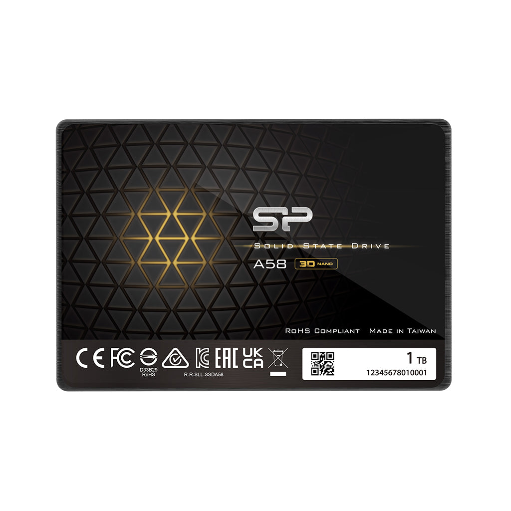 シリコンパワー 3D NAND SATA3 6Gbps 2.5インチ 7mm SLCキャッシュパフォーマンスブースト A58シリーズ