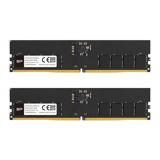 シリコンパワー DDR5  4800MHz (PC5-38400) 288ピン CL40 1.1V UDIMM Non-ECC デスクトップ RAM コンピューター メモリ
