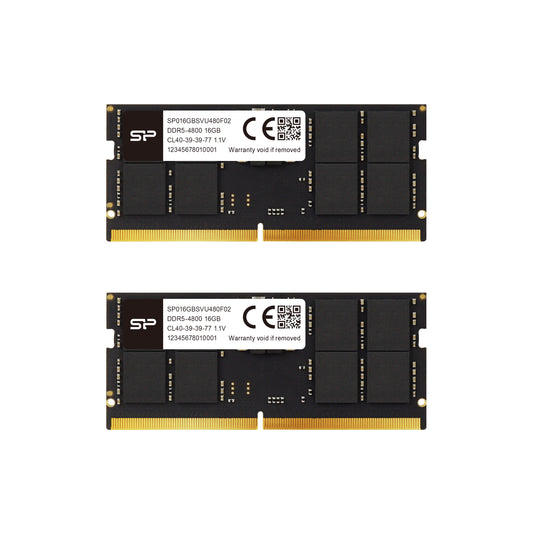 シリコンパワー DDR5 4800MHz (PC5-38400) 262ピン CL40 1.1V SODIMM ノートパソコン Non-ECC RAM コンピューターメモリ