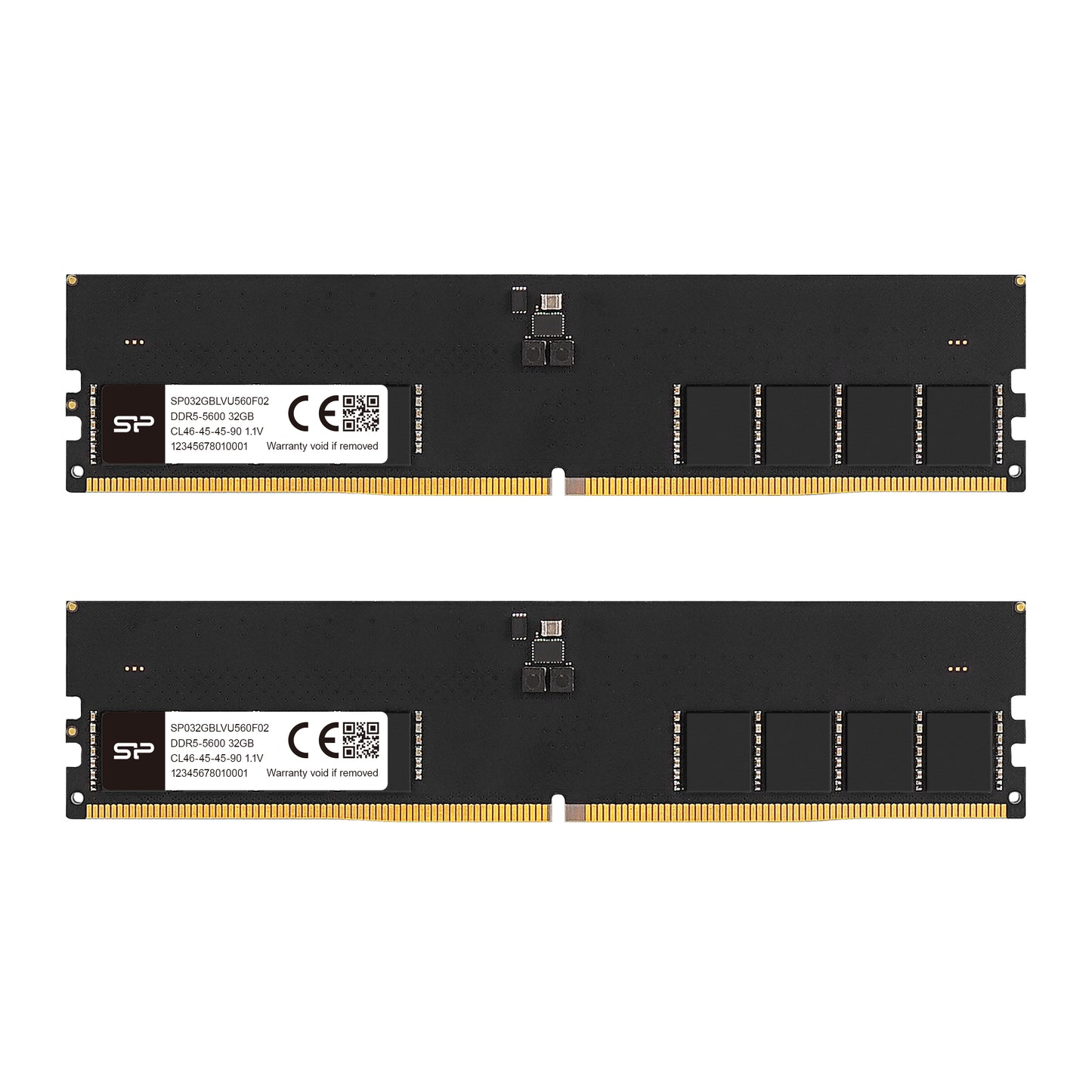 シリコンパワー DDR5  5600MHz (PC5-44800) 288ピン CL46 1.1V UDIMM Non-ECC デスクトップ RAM コンピューター メモリ