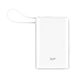 シリコンパワー 急速充電 10000mAh CP10 QC3.0 20W/PD対応 大容量 モバイルバッテリー USB-C ケーブル一体型 ディスプレイ搭載【PSE認証済み】