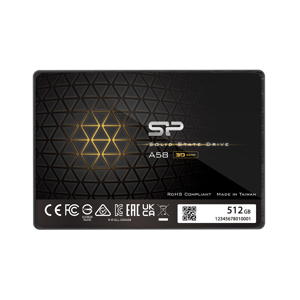 シリコンパワー 3D NAND SATA3 6Gbps 2.5インチ 7mm SLCキャッシュパフォーマンスブースト A58シリーズ