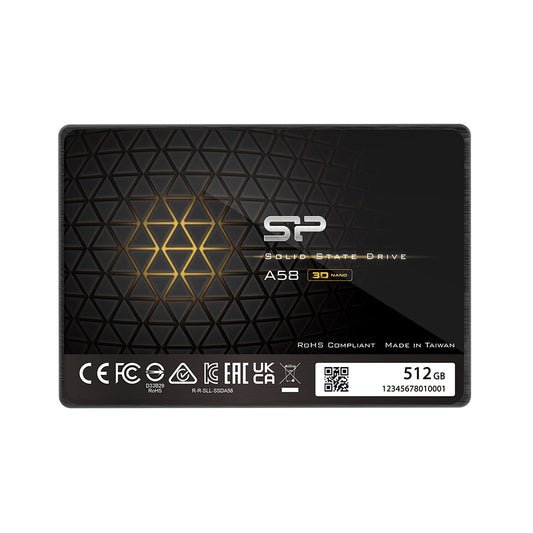 シリコンパワー 3D NAND SATA3 6Gbps 2.5インチ 7mm SLCキャッシュパフォーマンスブースト A58シリーズ