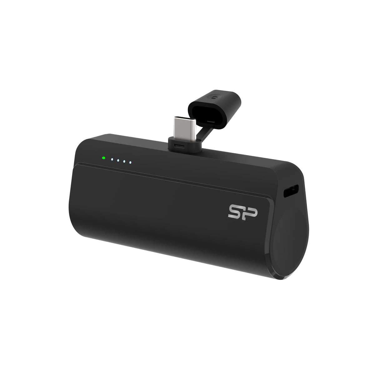 シリコンパワー モバイルバッテリー  5000mAh Type-C QD50 コンパクト 軽量 小型 急速充電 コードレス LEDライト 機内持ち込み