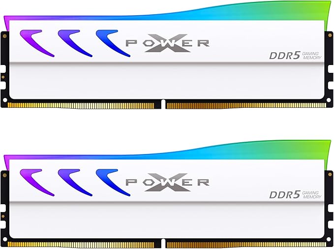 Silicon Power DDR5 Storm RGB 6000MT/s (PC5-48000) 288ピン CL36 1.35V UDIMM デスクトップメモリモジュール RAM