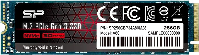 M.2 2280 PCIe3.0×4 NVMe1.3 P34A80シリーズ